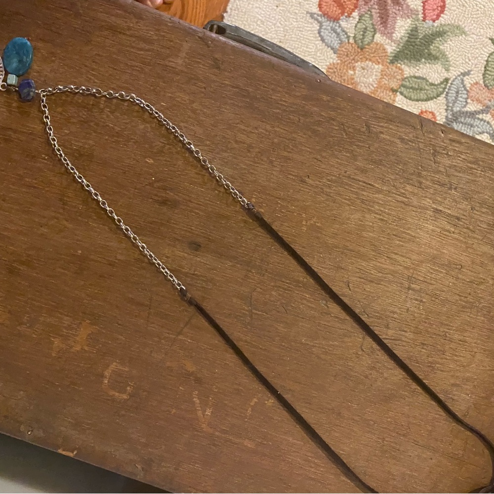 Sundance Silver and Blue Necklace